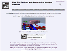 Tablet Screenshot of minegeo.com